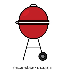 Cartoon barbecue object
