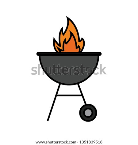 Cartoon barbecue object