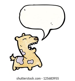 cartoon barking dog