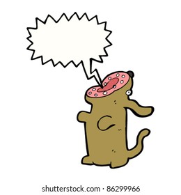 cartoon barking dog