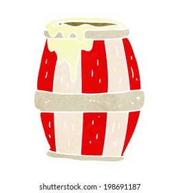barril de dibujos animados