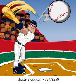 Cartoon Baseball Player