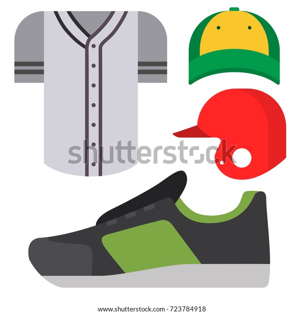 Cartoon Baseball Uniform Player Batting Vector Stock Vector (Royalty