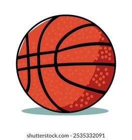 Cartoon Basket Ball Vector Illustration