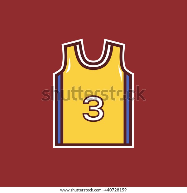 cartoon basketball jersey