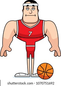 A Cartoon Basketball Player Looking Bored.