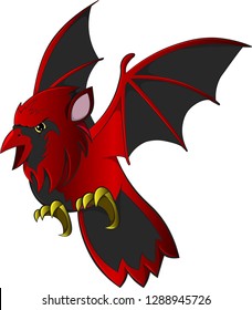 Cartoon Bat Cardinal