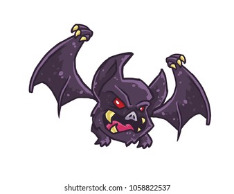 Cartoon bat character