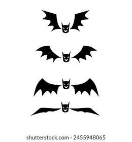 Cartoon bat concept design template 
