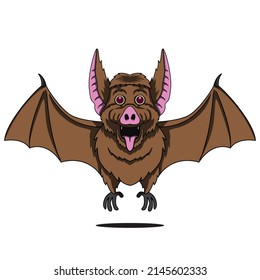 Cartoon Bat graphic vector illustration