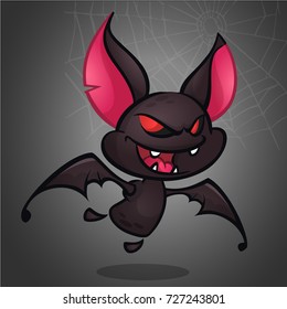 Cartoon bat. Halloween vector cute bat illustration. Halloween mascot