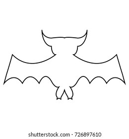 cartoon bat on white background
