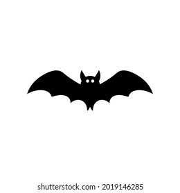 cartoon bat scary vector illustration halloween.