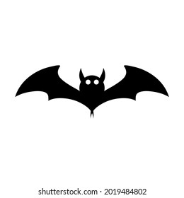 cartoon bat scary vector illustration halloween.