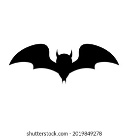 cartoon bat scary vector illustration halloween.