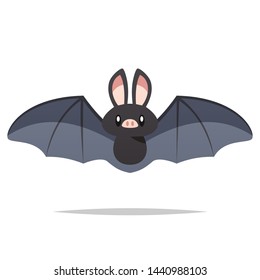 Cartoon bat vector isolated illustration