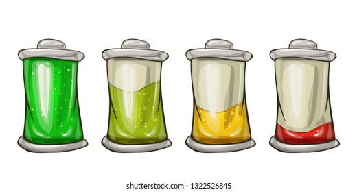 cartoon battery set