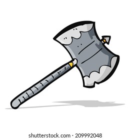 cartoon battle axe