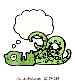 cartoon beached giant squid