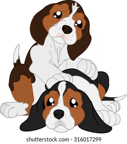cartoon beagles