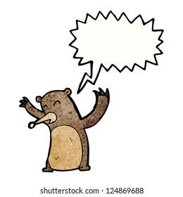 urso de desenho animado