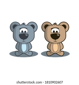 cartoon bear character, bear mascot
