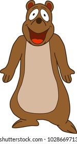 a cartoon of a bear child defends himself for not guilty