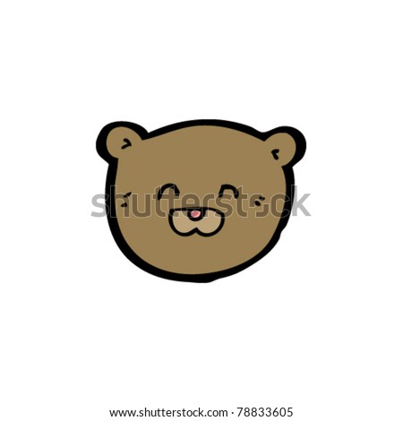 Cartoon Bear Face Stock Vector (Royalty Free) 78833605 - Shutterstock