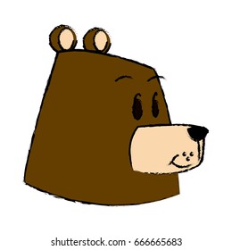 cartoon bear forest animal character