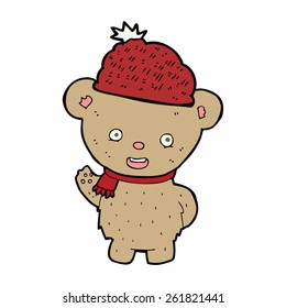 cartoon bear in hat