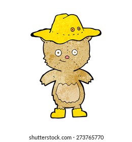 cartoon bear in hat