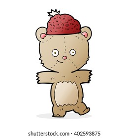 cartoon bear in hat