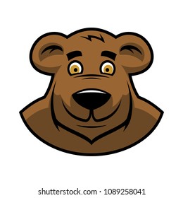 Cartoon bear head