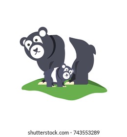 cartoon bear icon