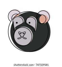cartoon bear icon