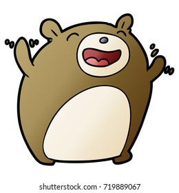 cartoon bear laughing