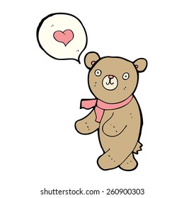 cartoon bear in love