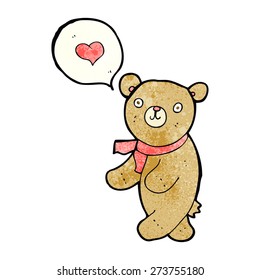 cartoon bear in love