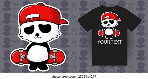 Cartoon bear vector design, suitable for t-shirt design, sticker, poster, line art pattern, bear silhouette, editable, eps 10.