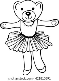 Cartoon bear, vector illustration