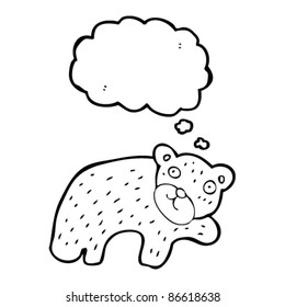 cartoon bear walking
