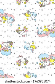 cartoon bear wallpaper playing star with a net with his friend and there is a sleeping bear
