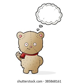 Cartoon-Bär mit Gedankenblase
