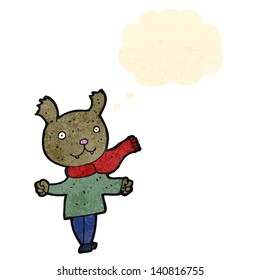 cartoon bear wearing clothes