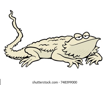 Cartoon Bearded Dragon illustration