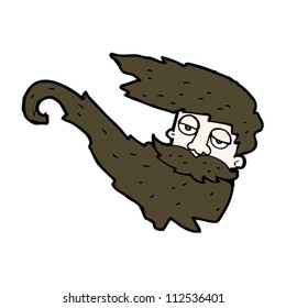 caricatura barbudo