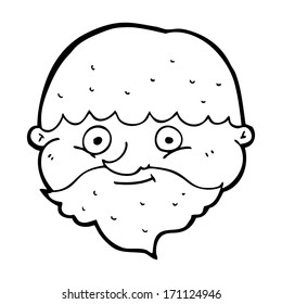 cartoon bearded man