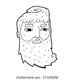 caricatura barbudo
