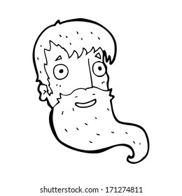 cartoon bearded man