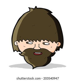 caricatura barbudo